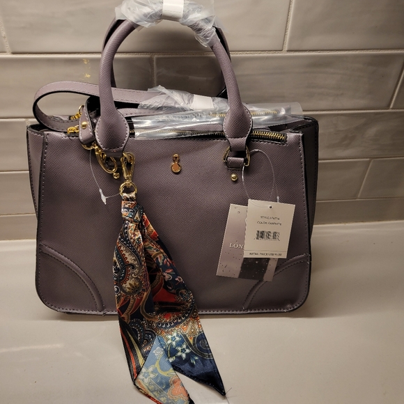 London Fog Gray Purse, Handbag, nwt - Picture 1 of 8